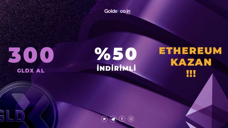 Goldexco.in, kullanıcıların %50’ye varan indirimle ETH satın alabilecekleri bir kampanya başlatıyor!
