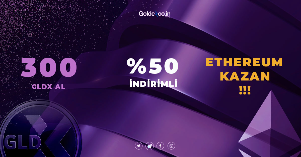 Goldexco.in, kullanıcıların %50’ye varan indirimle ETH satın alabilecekleri bir kampanya başlatıyor!